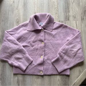 & Other Stories collard cardigan